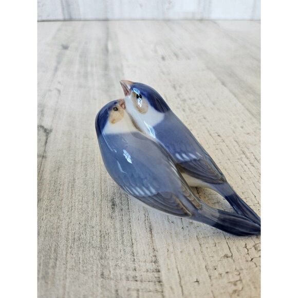 B&g 1189 Bird couple pair Sparrow vintage figurine Bing Denmark statue - Picture 4 of 8